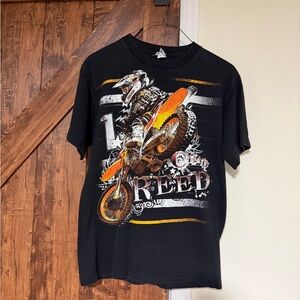 Vintage Chad Reed Black TShirt Front and back graphics. Size S